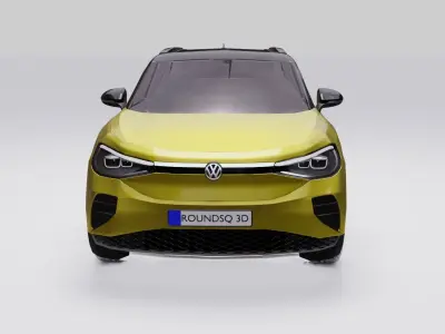 Volkswagen ID4 2022 Low-poly 3D model