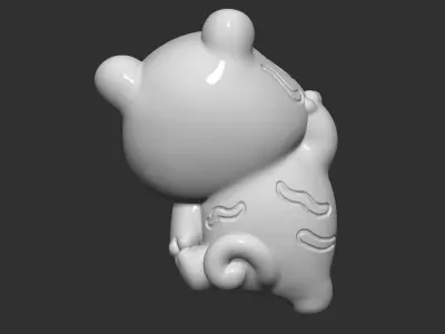 tiger cute 3D print model purchase
