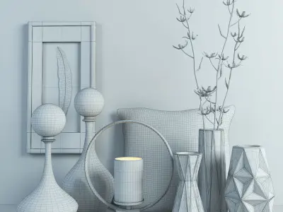 Decorative set 3D model