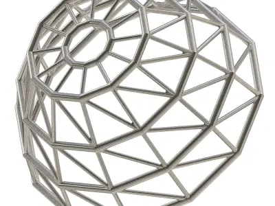 Exquisite Steel Dome Structure 3D print model