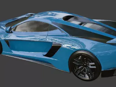 Generic Supercar 3d Model 3D model