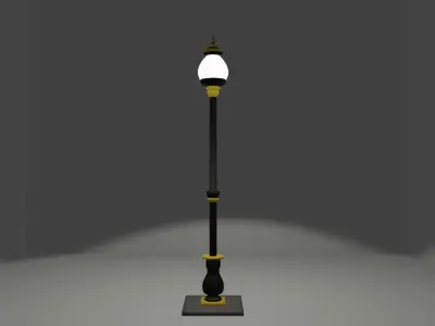 Street Lamp Exterior Free low-poly 3D model