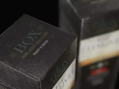 Whisky Box - Realistic PBR Packaging 3D Model - Game Ready Prop  Low-poly 3D model