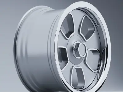 US MAG Wheels BLVD U125 Low-poly 3D model