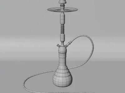 Hookah 01 3D model