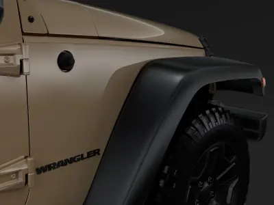 Jeep Wrangler Willys Wheeler JK 2017 3D model