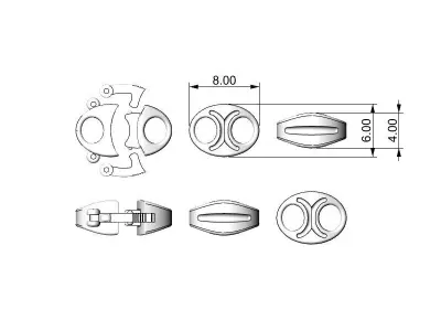 BRACELET-CHAIN-575-JEWELRY 3D print model