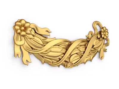 classic decorative swag onlay cnc 3d printing stl 03 3D print model