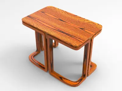 Sentor Writing Desk Low-poly 3D model