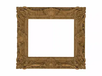 Carved frame STL 3D model