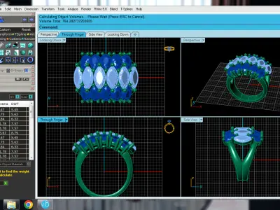 Wedding ring 3D print model