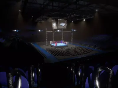 Boxing Arena Low-poly 3D model