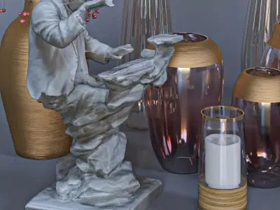 decorative set 57 3D model buy