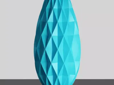 Diamond Vase 3D print model