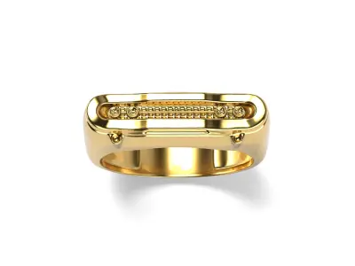Simple car ring 7 SIZES 3D print model
