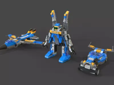Lego Robot 3D model
