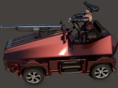 Car For Video Games  Nine 3D model