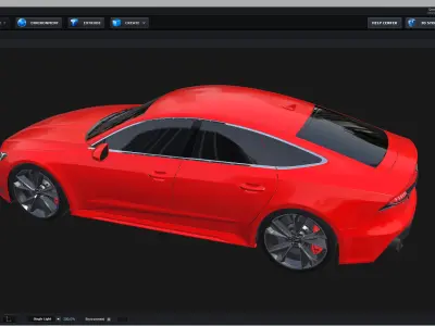 E3D - Audi RS7 Sportback  3D model