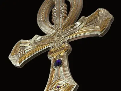 The ankh egyptian cross 3D print model