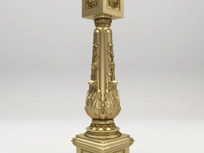 Carved Column 3D model get