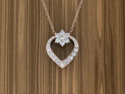 Heart Jewelry Pendant 3D print model