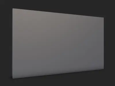 Mossy Stone Wall Detail Mesh 3D model