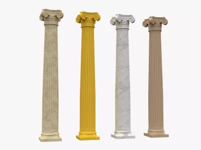 Corinthian Column 3d model 03 3D model