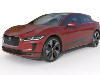 Jaguar I-pace 2021 LOW POLY Low-poly 3D model