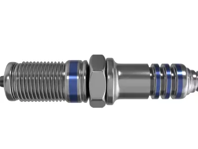 High-Precision Spark Plug 3D model