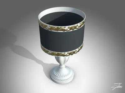 Table lamp 14 VR ready Low-poly 3D model