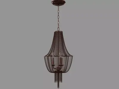 Lezzeno 3 Light Chandelier 3D model