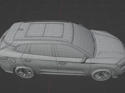 BYD Song Plus DM 2023  low poly 3D model