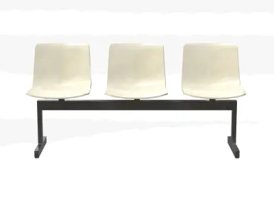 Pato Bench-Steel Low-poly 3D model