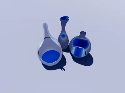 Decoration VASE Scale FActored Free low-poly 3D model