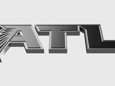 Atlanta Falcons FC 2nd logo  3D model