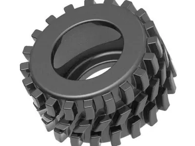 Wheel Loader Tyre 3D print model