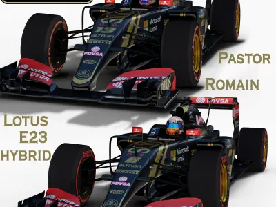 Lotus E23 Hybrid  Low-poly 3D model