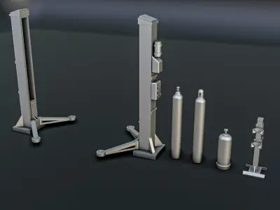 Car Mechanic Diorama Pack 3D print model