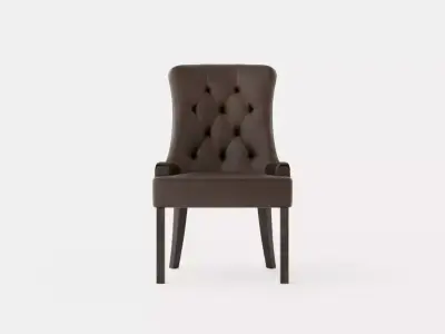 Tuva Armchair Artificial Leather Low-poly 3D model