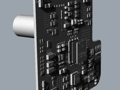 circuit board 3D print model