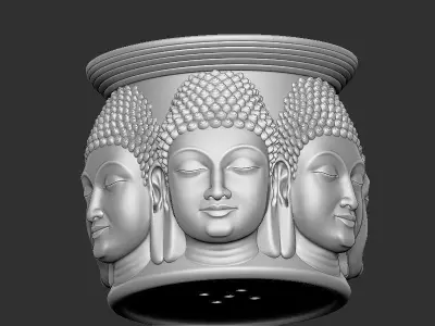 Mahaveer Buddha head unik design 3D print model