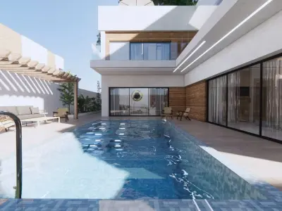 New Modern 3 Villa 3D model 3D model