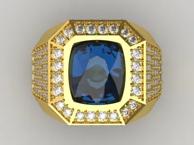 luxury man ring mr0221 3D print model