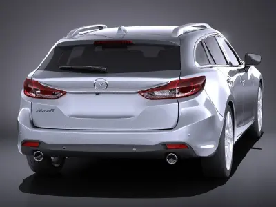 Mazda 6 wagon 2015 VRAY 3D model
