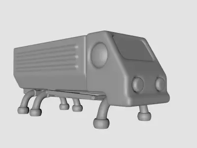 Sci-Fi Truck 3D model