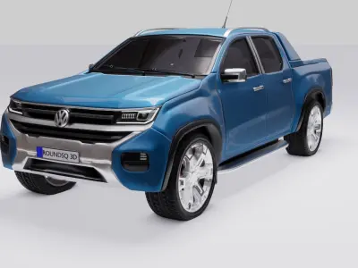 Volkswagen Amarok v6 2023 Low-poly 3D model