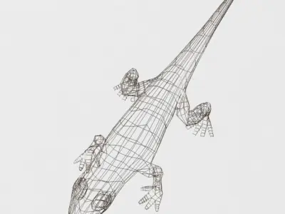 Scratched Skink Low-poly 3D model