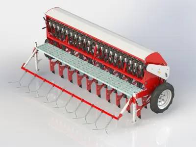 WG 1025 - Variator seed drill 3D model