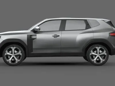 Dacia Duster 2024 Low-poly 3D model
