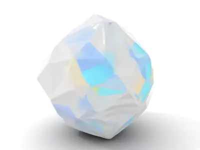 Prismatic Crystal Gem model pack Low-poly 3D model